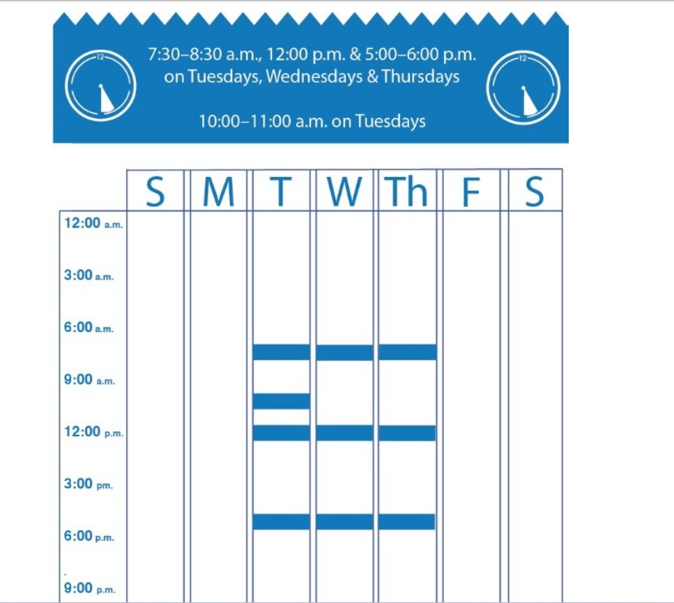 Tableau publié par Linkedin pour montrer les meilleurs horaires pour publier sur la plateforme
